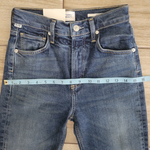 Citizens of Humanity Daphne Cropped High Rise Stovepipe Jeans - Picture 6 of 11